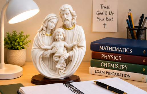 Holy Family Statue – Jesus, Mary & Joseph Devotional Sculpture