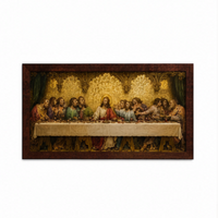 The Last Supper Ornate Framed Wall Art – Premium Catholic Eucharistic Masterpiece