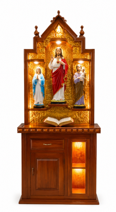 Sacred Heart of Jesus Illuminated Prayer Altar Shrine