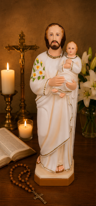St. Joseph with Infant Jesus Statue