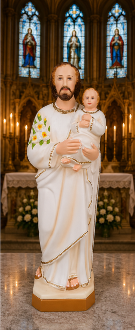 St. Joseph with Infant Jesus Statue