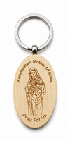 Kreupasanam Mother of Grace Wooden Keychain