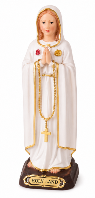 Our Lady of Fatima Statue – Blessed Virgin Mary with Rosary
