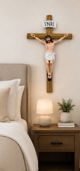 Catholic Wall Crucifix – Sacred Cross of Christ