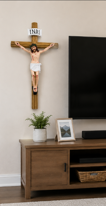 Catholic Wall Crucifix – Sacred Cross of Christ