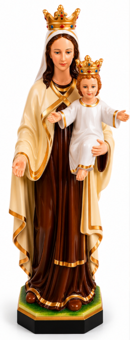 Our Lady of Mount Carmel Statue with Infant Jesus
