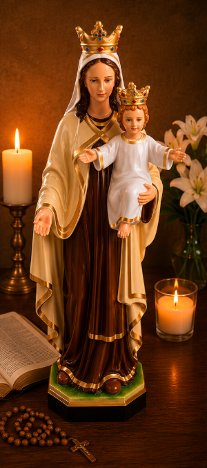 Our Lady of Mount Carmel Statue with Infant Jesus
