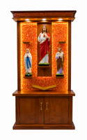 Sacred Heart Family Prayer Altar with LED Illumination