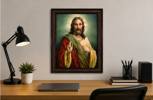 Sacred Heart of Jesus Framed Wall Art