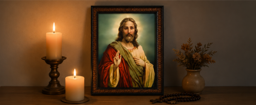 Sacred Heart of Jesus Framed Wall Art