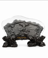 Calvary Crucifixion Crystal Plaque