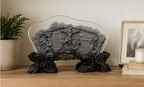 Calvary Crucifixion Crystal Plaque